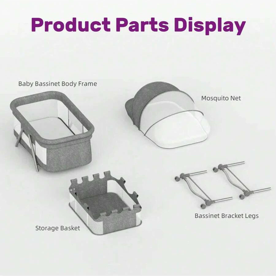 Foldable Anti-Mosquito Baby Bassinet