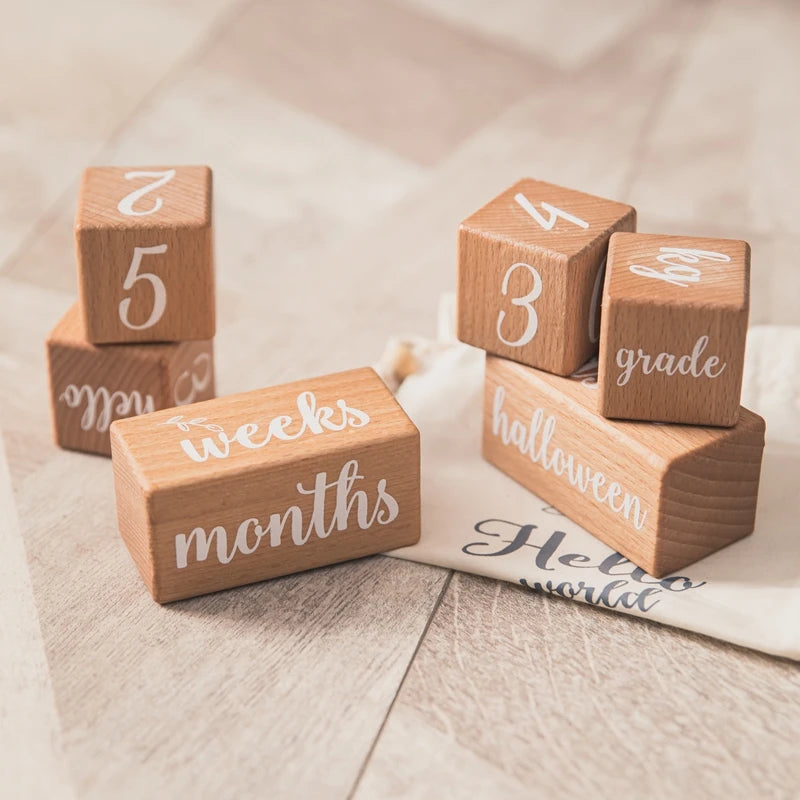 Wooden Baby Milestone Card Set