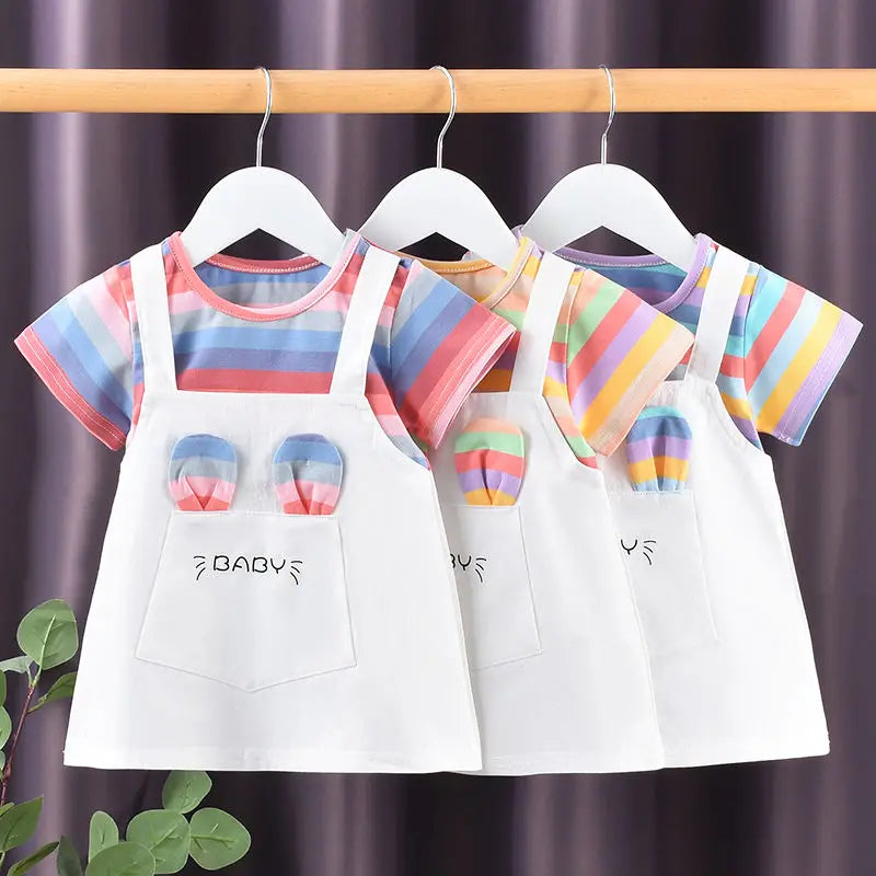 Girls Two-Piece Summer Dress