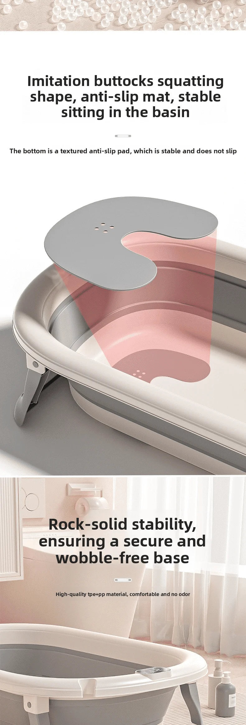 Smart Foldable Baby Bathtub