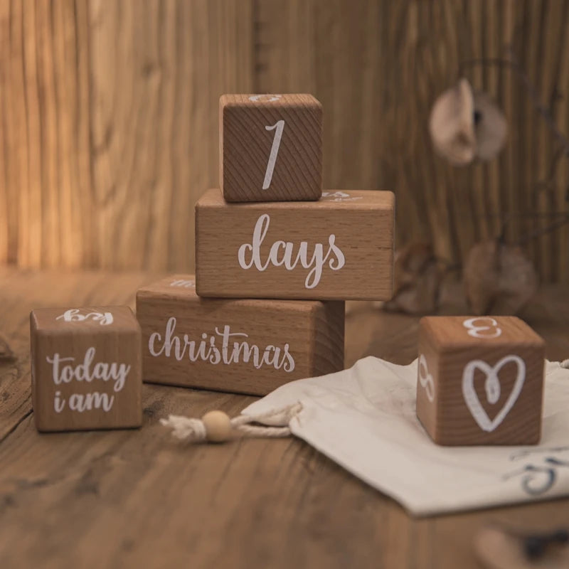 Wooden Baby Milestone Card Set