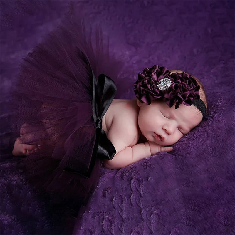 Newborn Girl Puffy Skirt Set