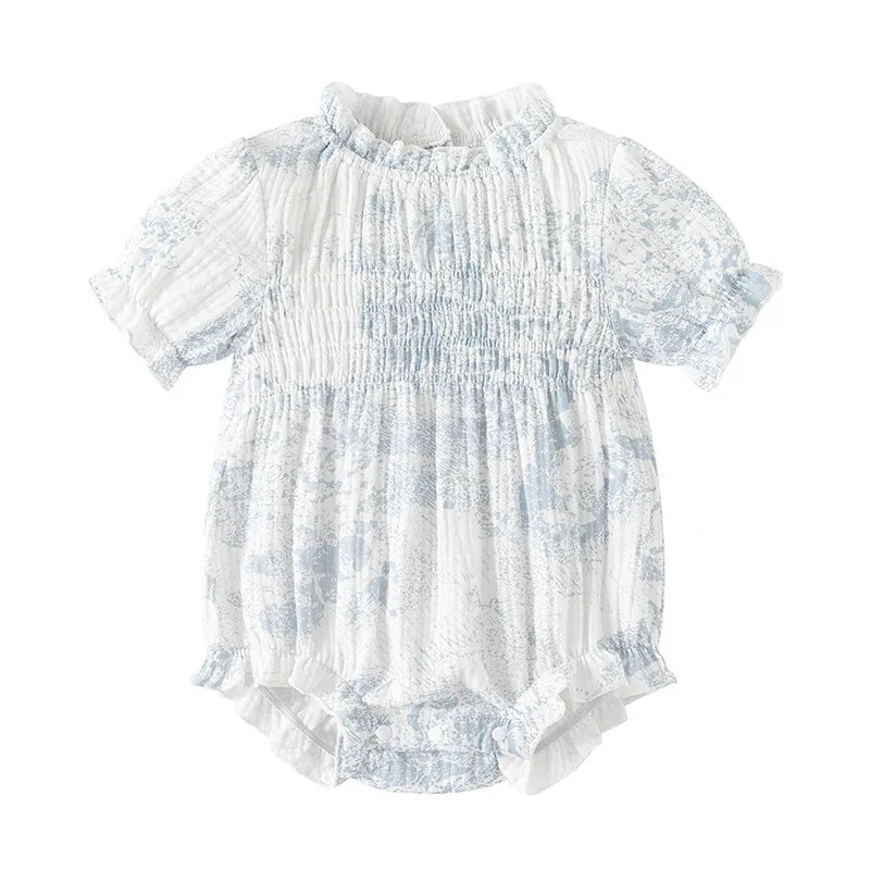 Baby Girls Cotton Print Jumpsuit (0-24M)