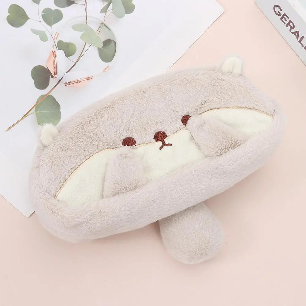 Plush Otter Pen Bag
