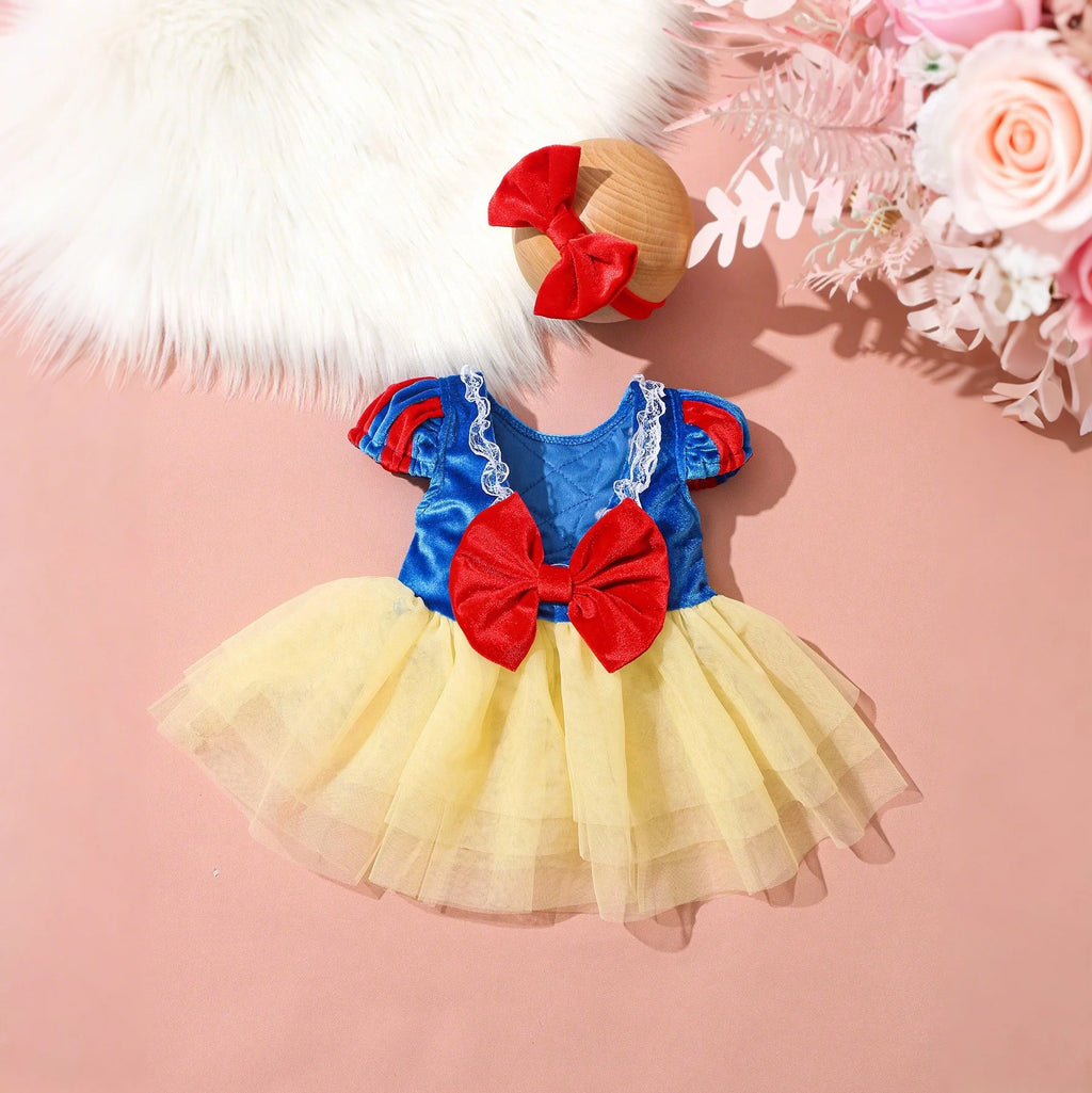 Newborn Tulle Dress & Bow Set