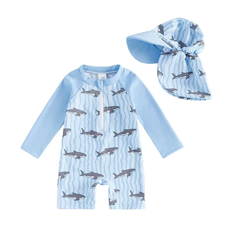 Toddler Rash Guard Swimsuit Set