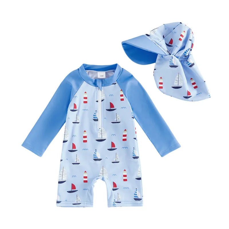 Toddler Rash Guard Swimsuit Set
