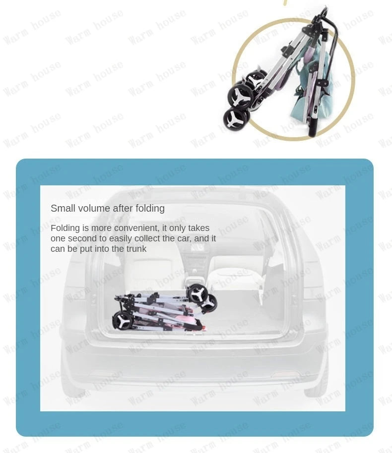 Detachable Twin Baby Stroller