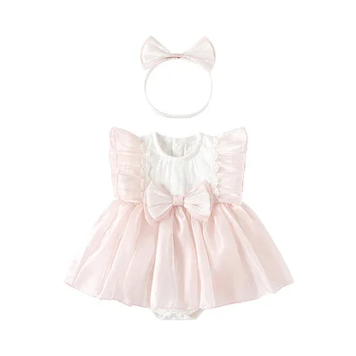 Baby Girls Cotton Print Jumpsuit (0-24M)