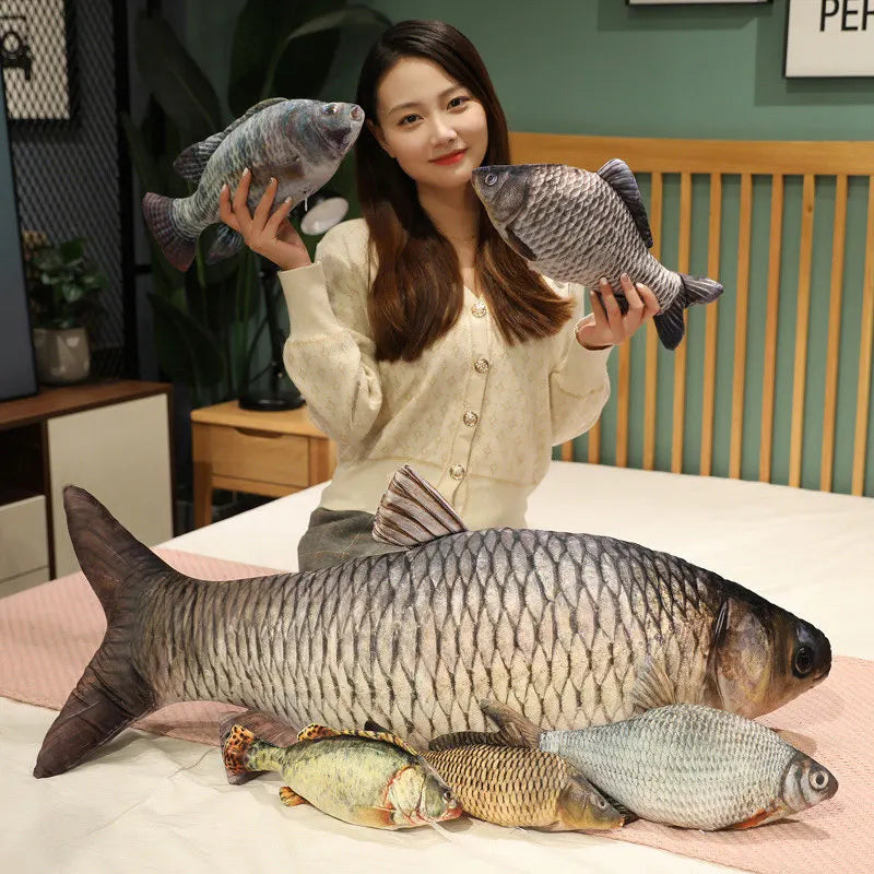 Fish Plush Pillow & Stuffed Toy