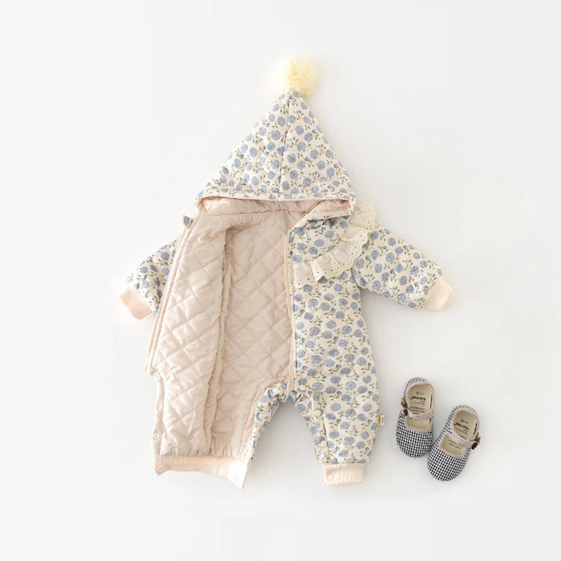 Baby Girls Warm Winter Romper
