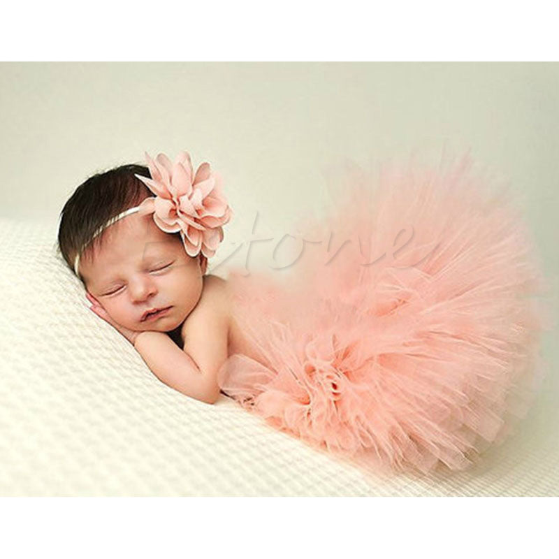 Newborn Girl Puffy Skirt Set