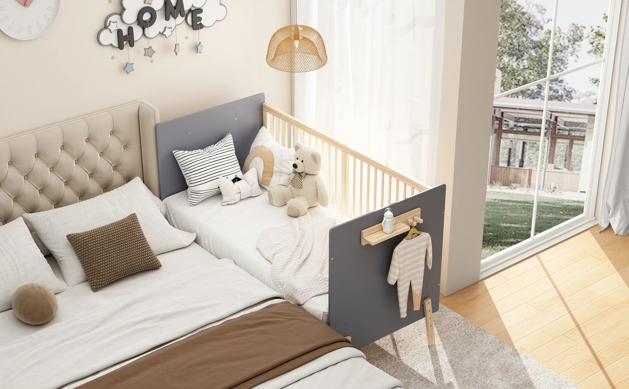 Solid Wood Baby Cot
