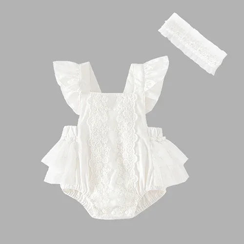 Baby Girls Cotton Print Jumpsuit (0-24M)