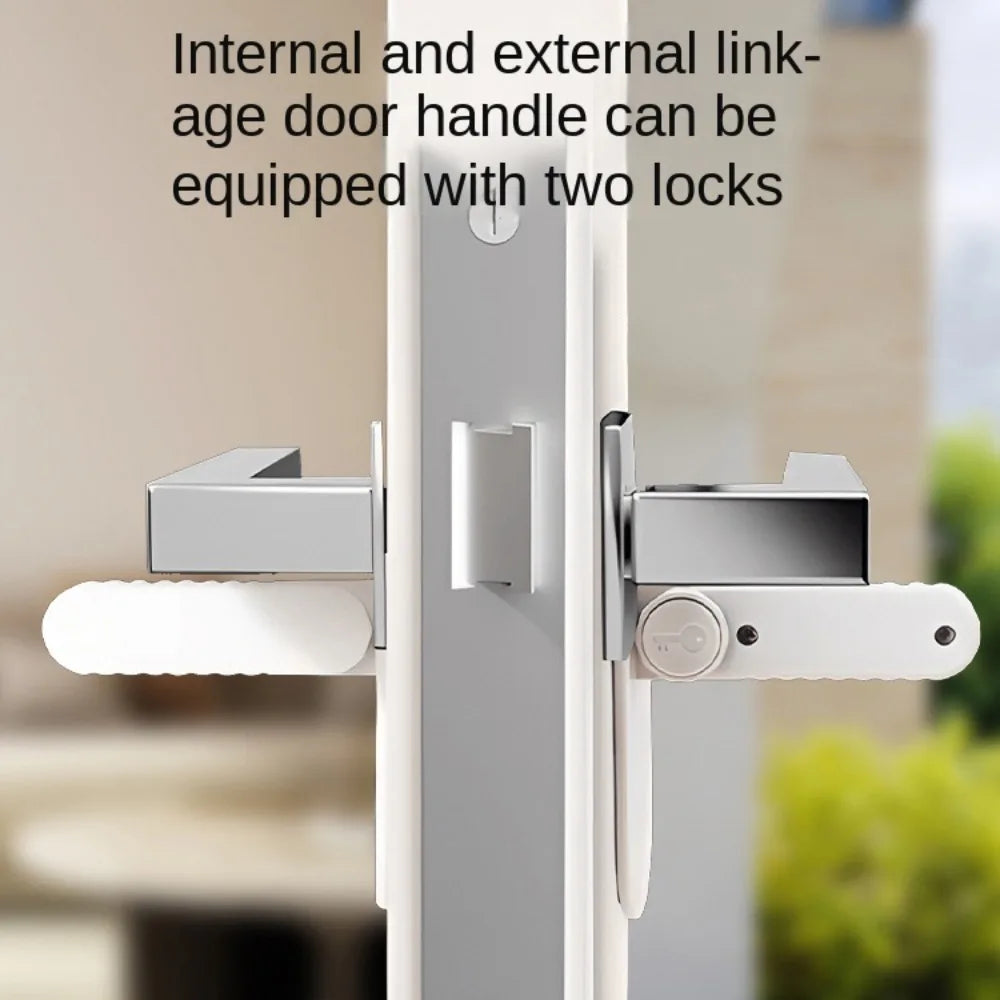 Baby safety door handle lock