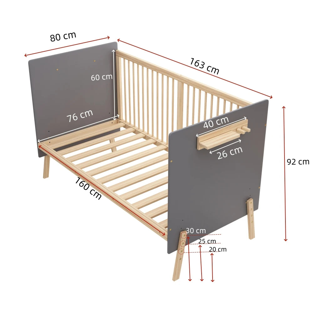 Solid Wood Baby Cot