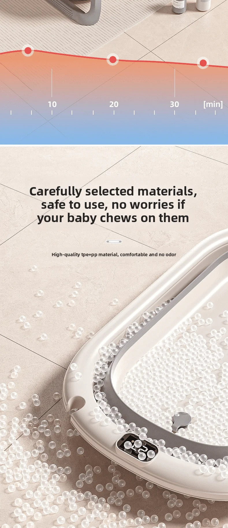 Smart Foldable Baby Bathtub
