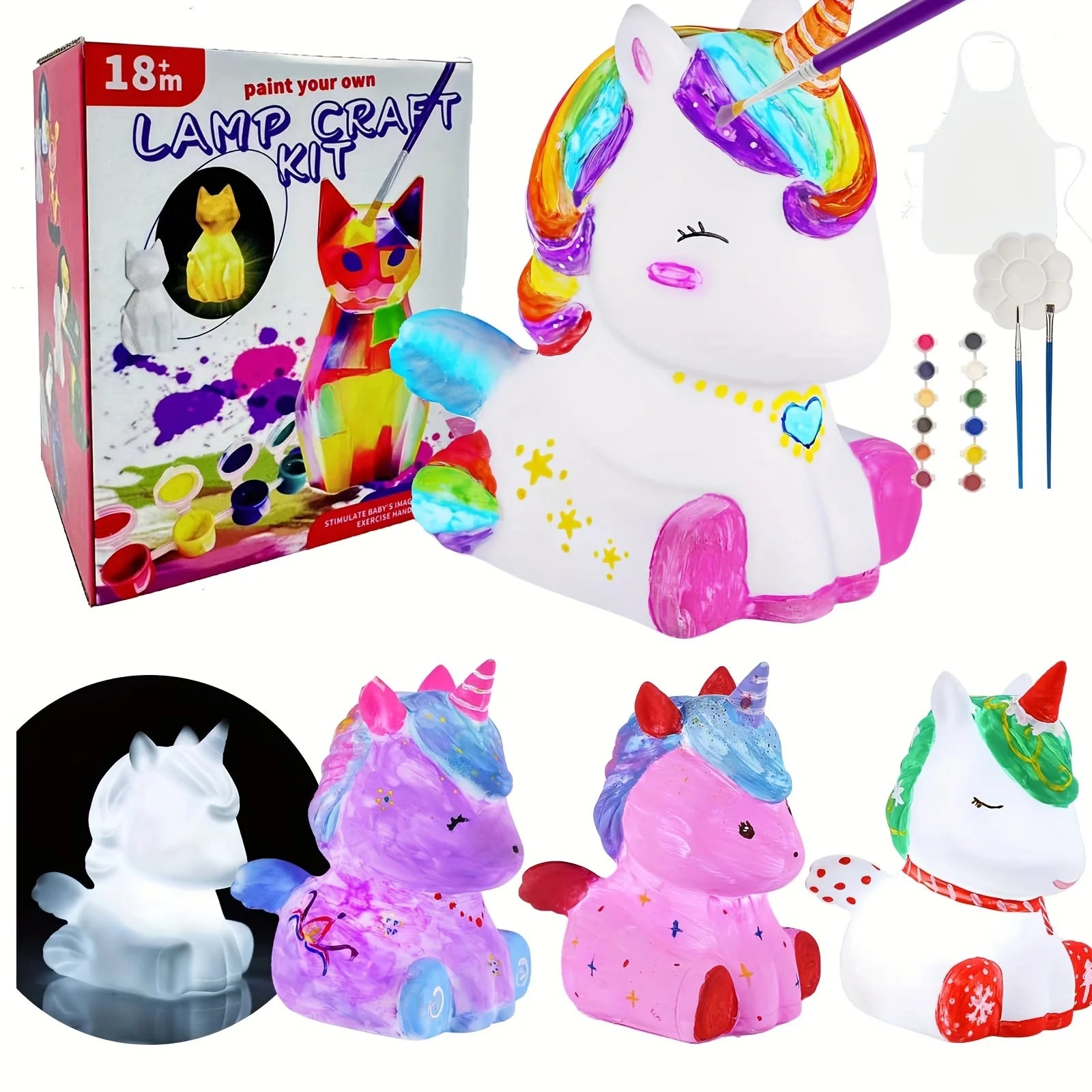 Paint Your Own Unicorn Lamp