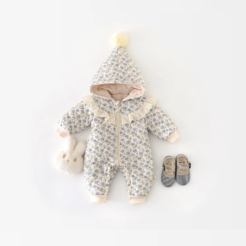 Baby Girls Warm Winter Romper