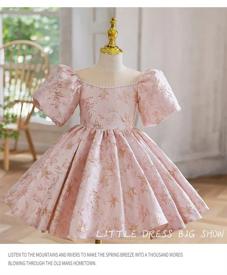 Girls Floral Princess Dress