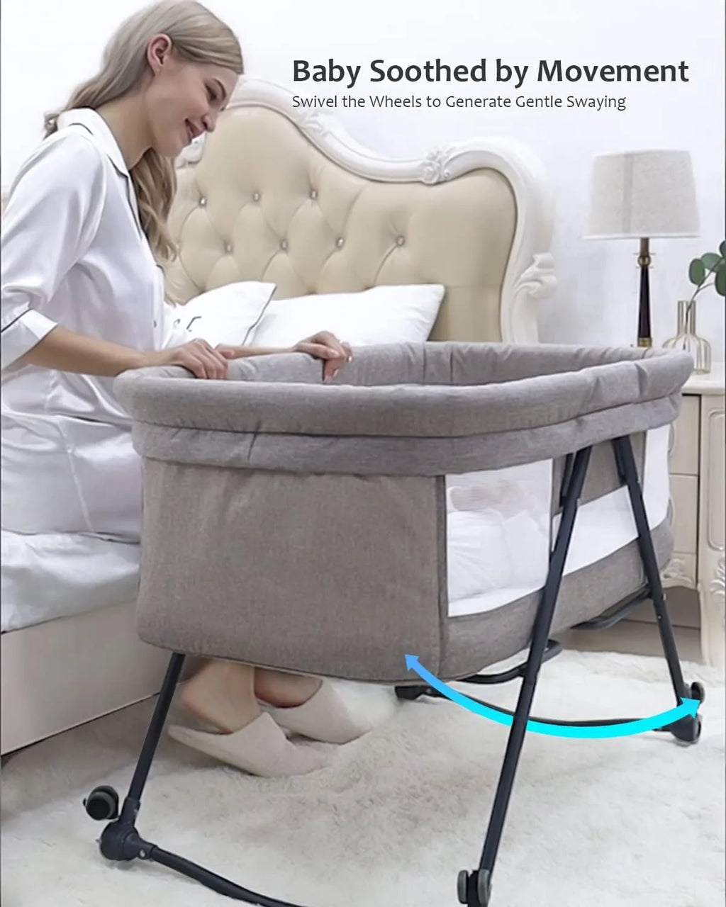 Foldable Rocking Baby Crib