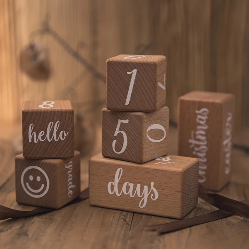 Wooden Baby Milestone Card Set