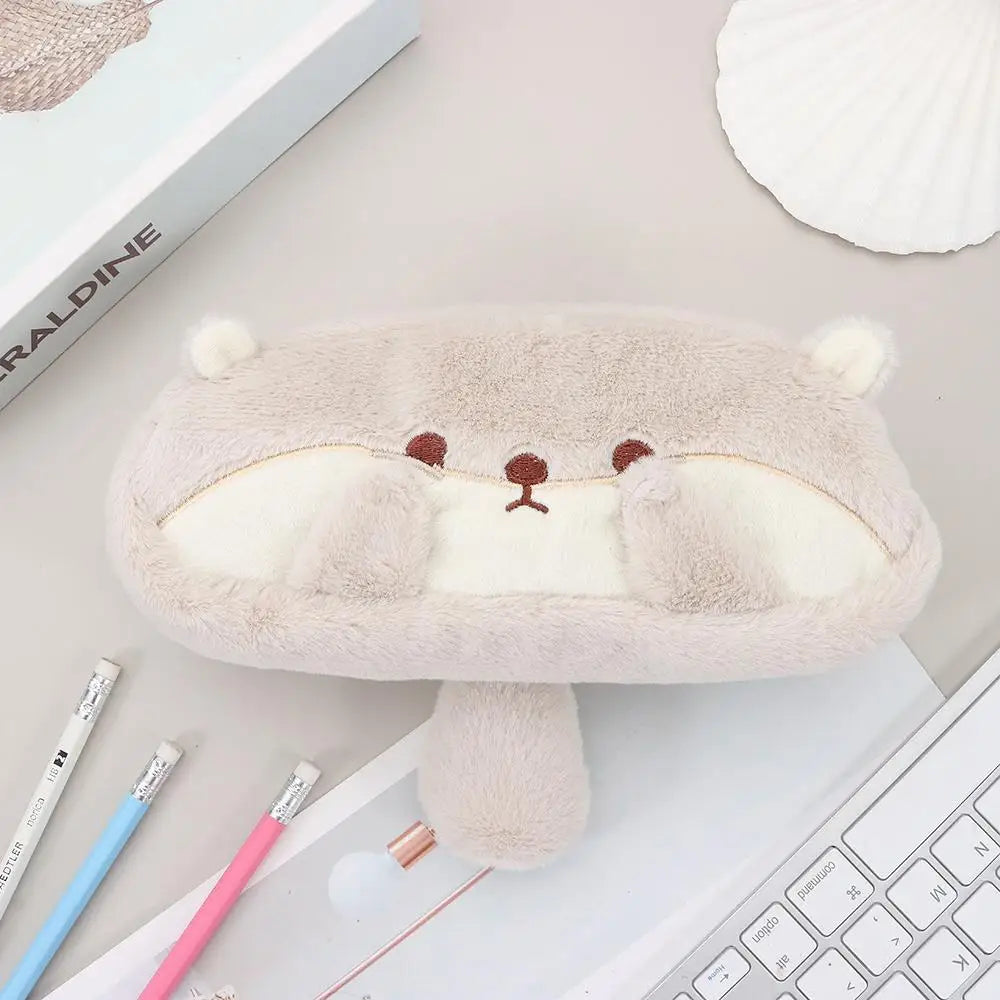 Plush Otter Pen Bag