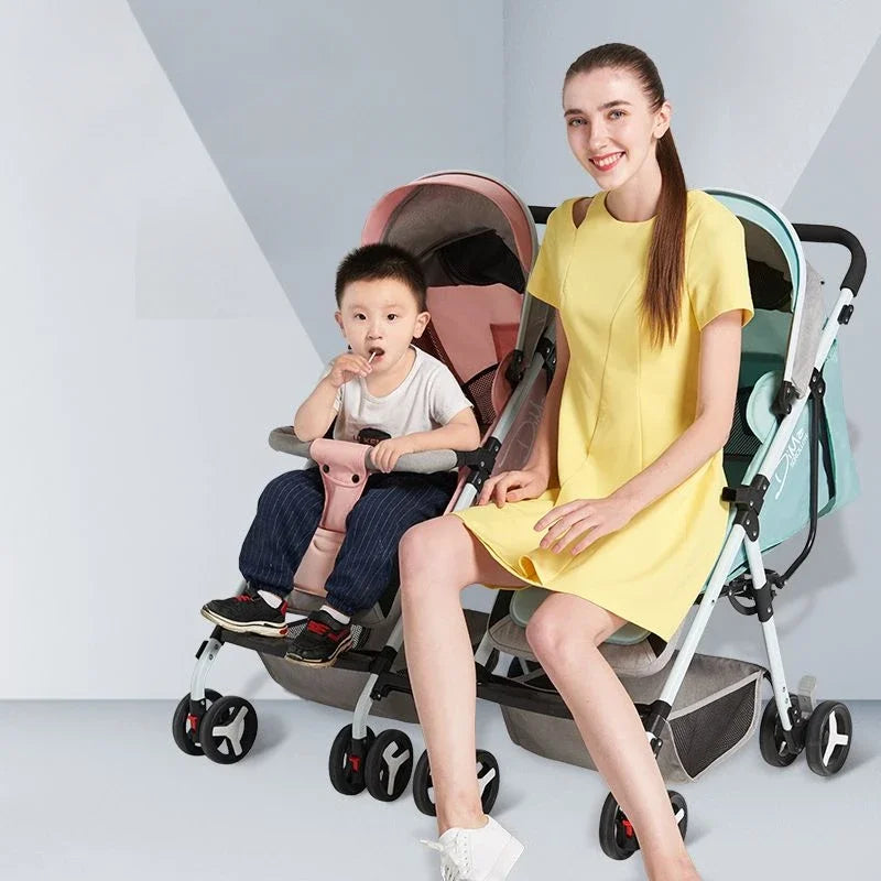 Detachable Twin Baby Stroller