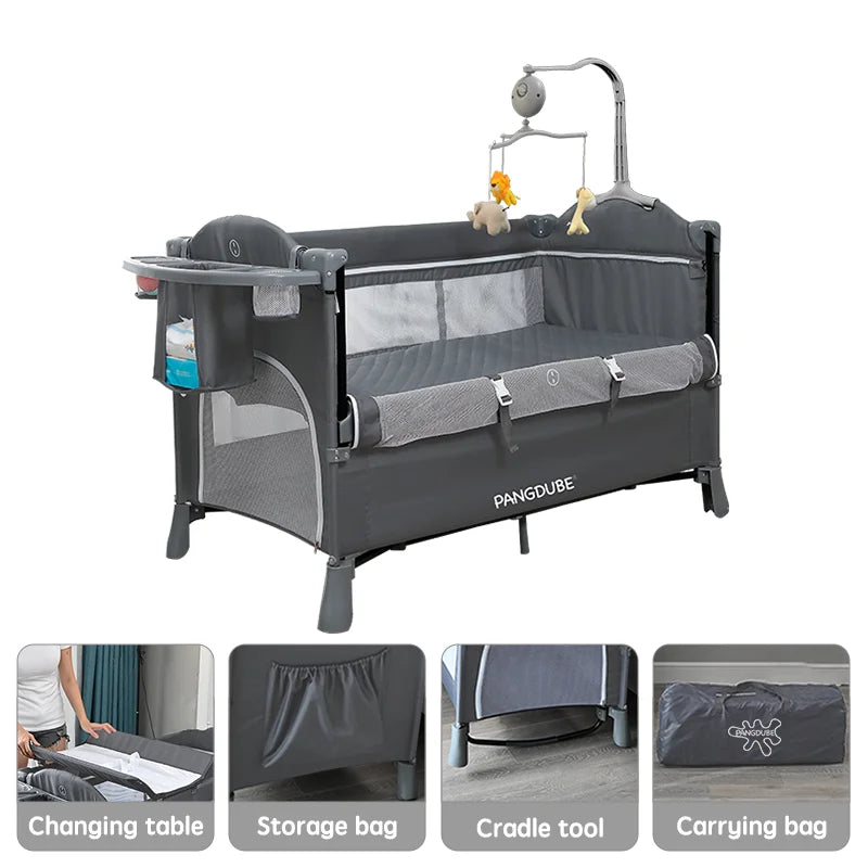 PANGDUBE Foldable Baby Crib