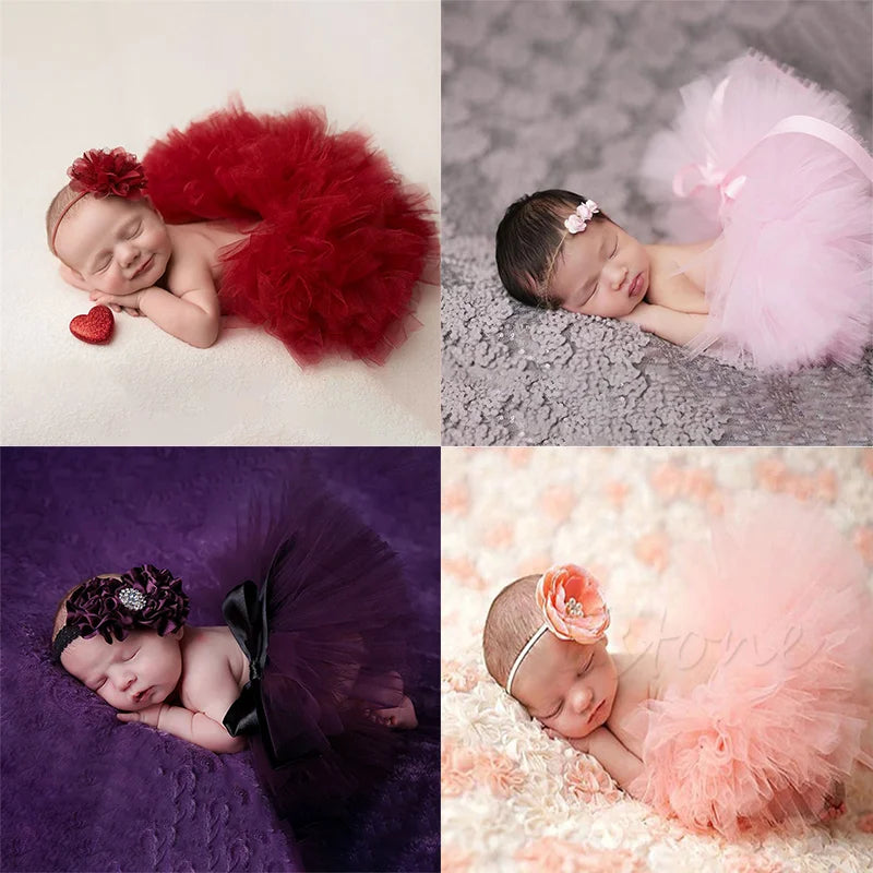 Newborn Girl Puffy Skirt Set