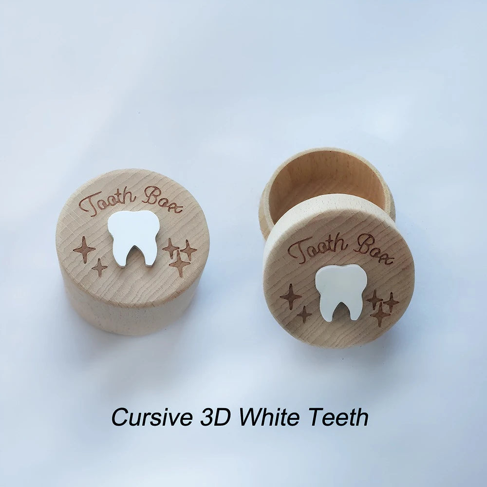 Wood Tooth  Keepsake Box
