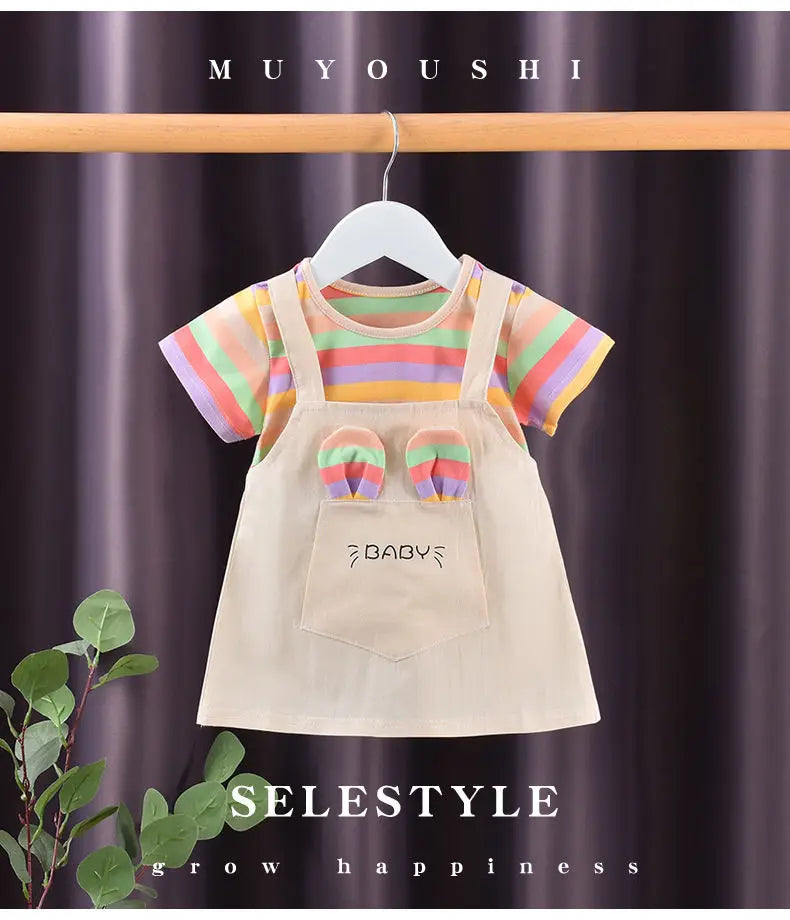 Girls Two-Piece Summer Dress