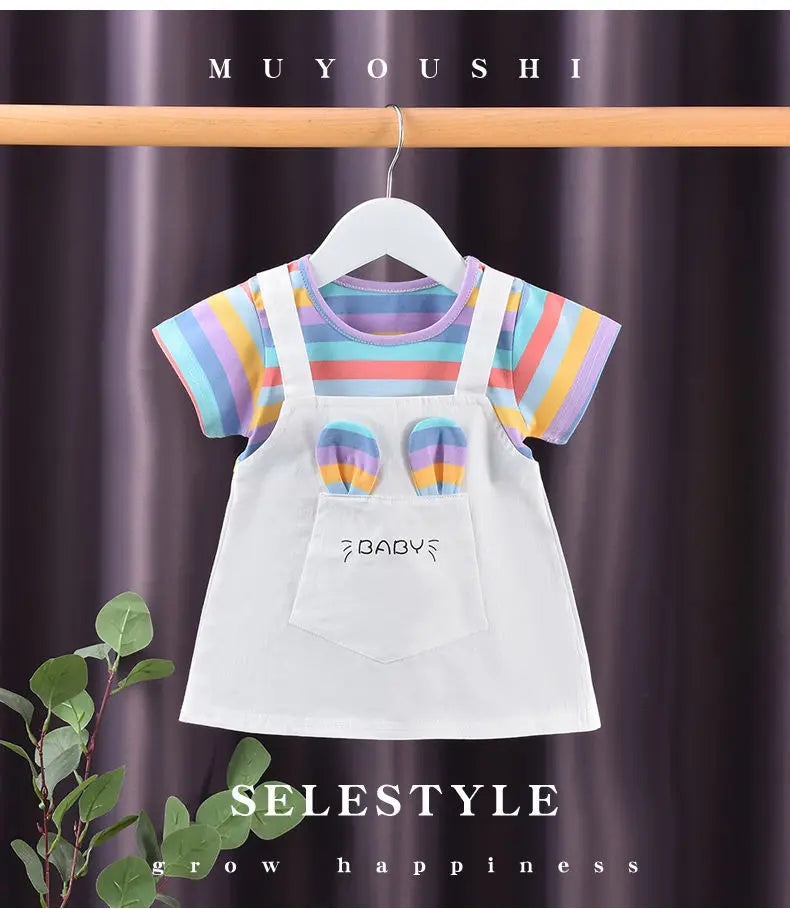 Girls Two-Piece Summer Dress
