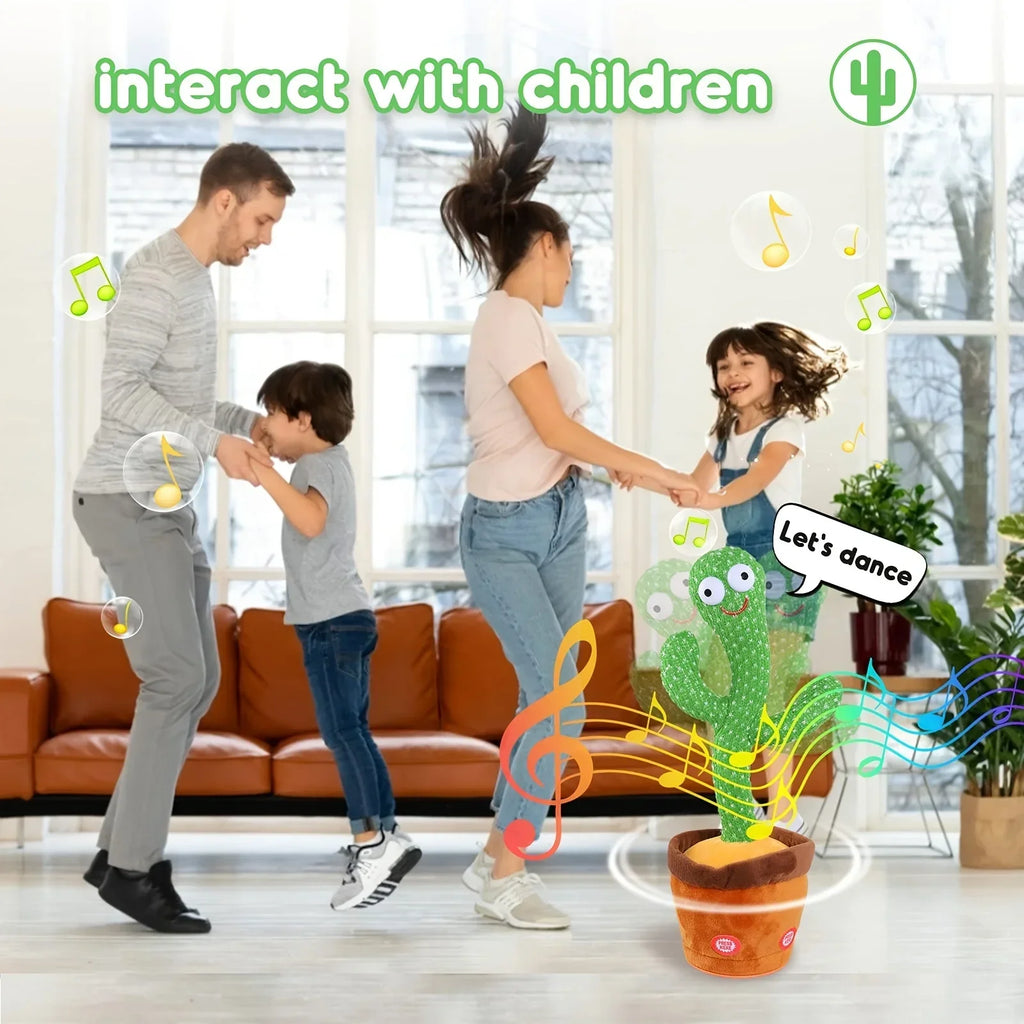 Dancing Cactus Talking Plush Toy with Voice Changer