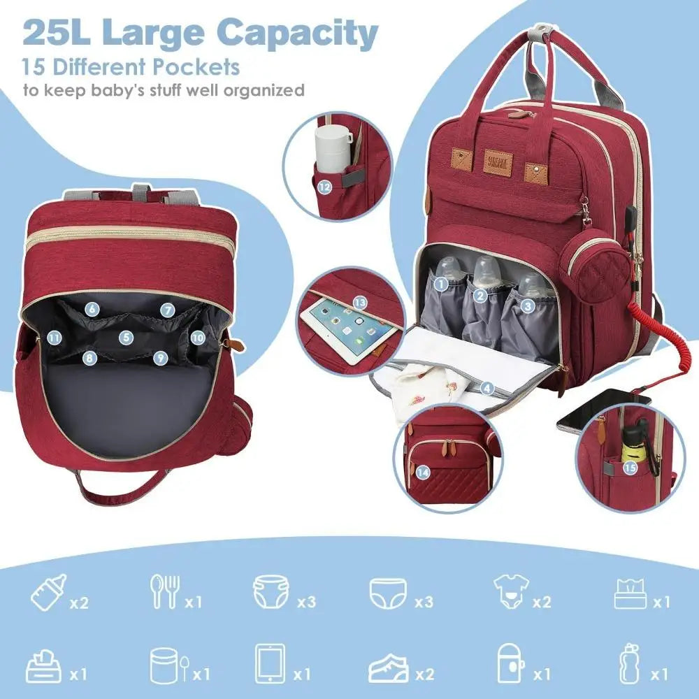 Foldable Diaper Backpack