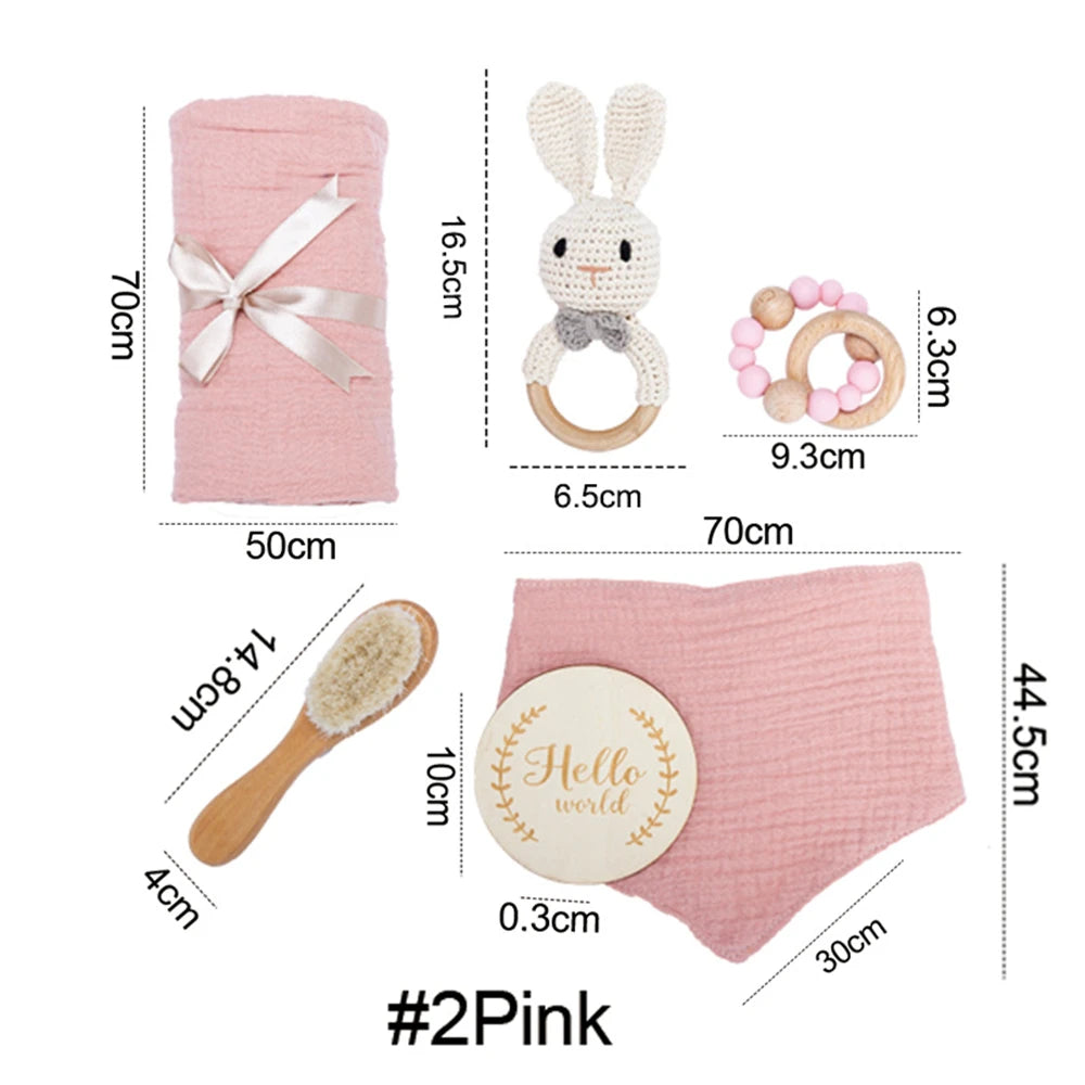 Newborn Bath Toy & Milestone Card Gift Set