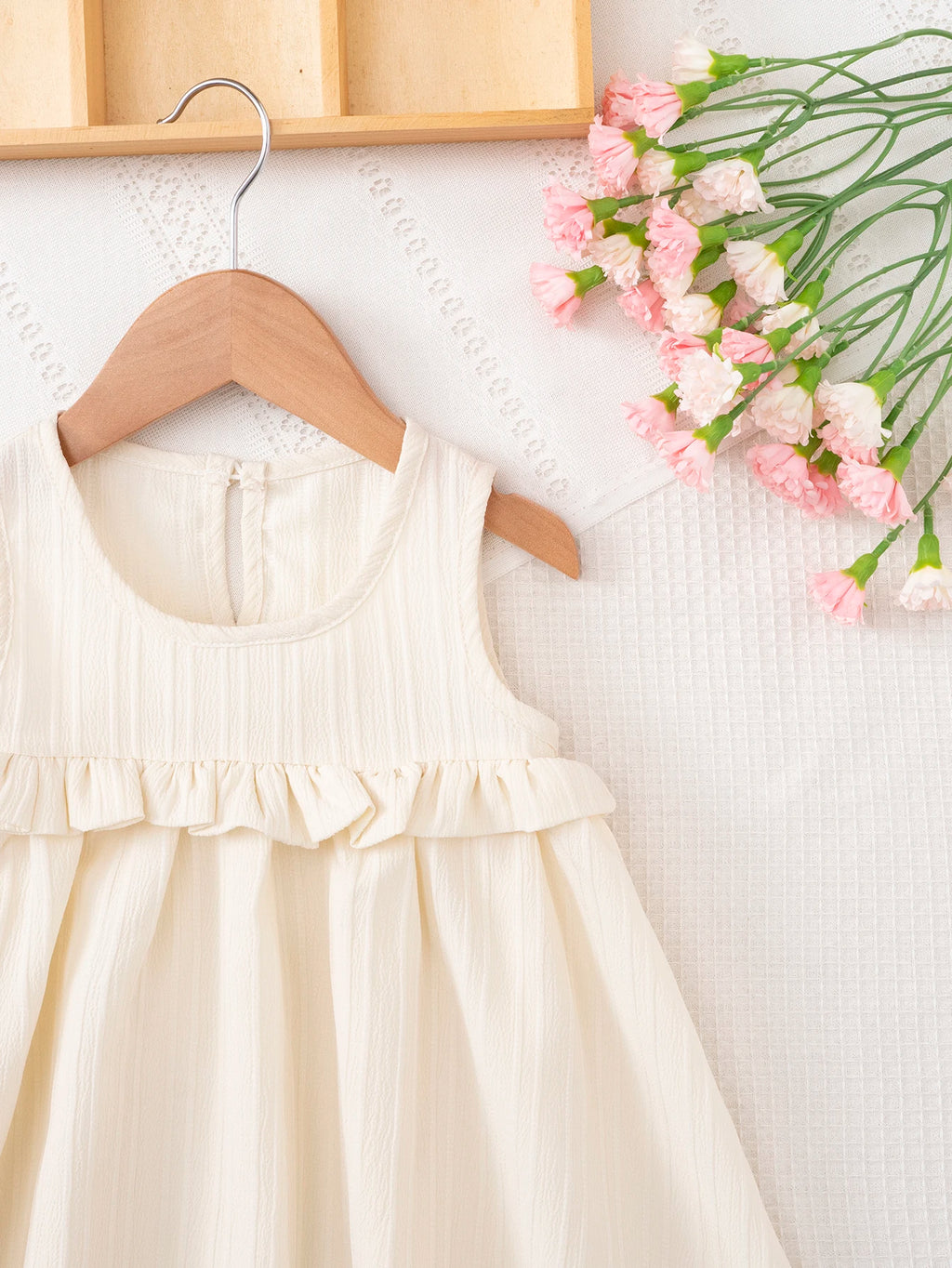 Girls Ruffle Hem Casual Dress