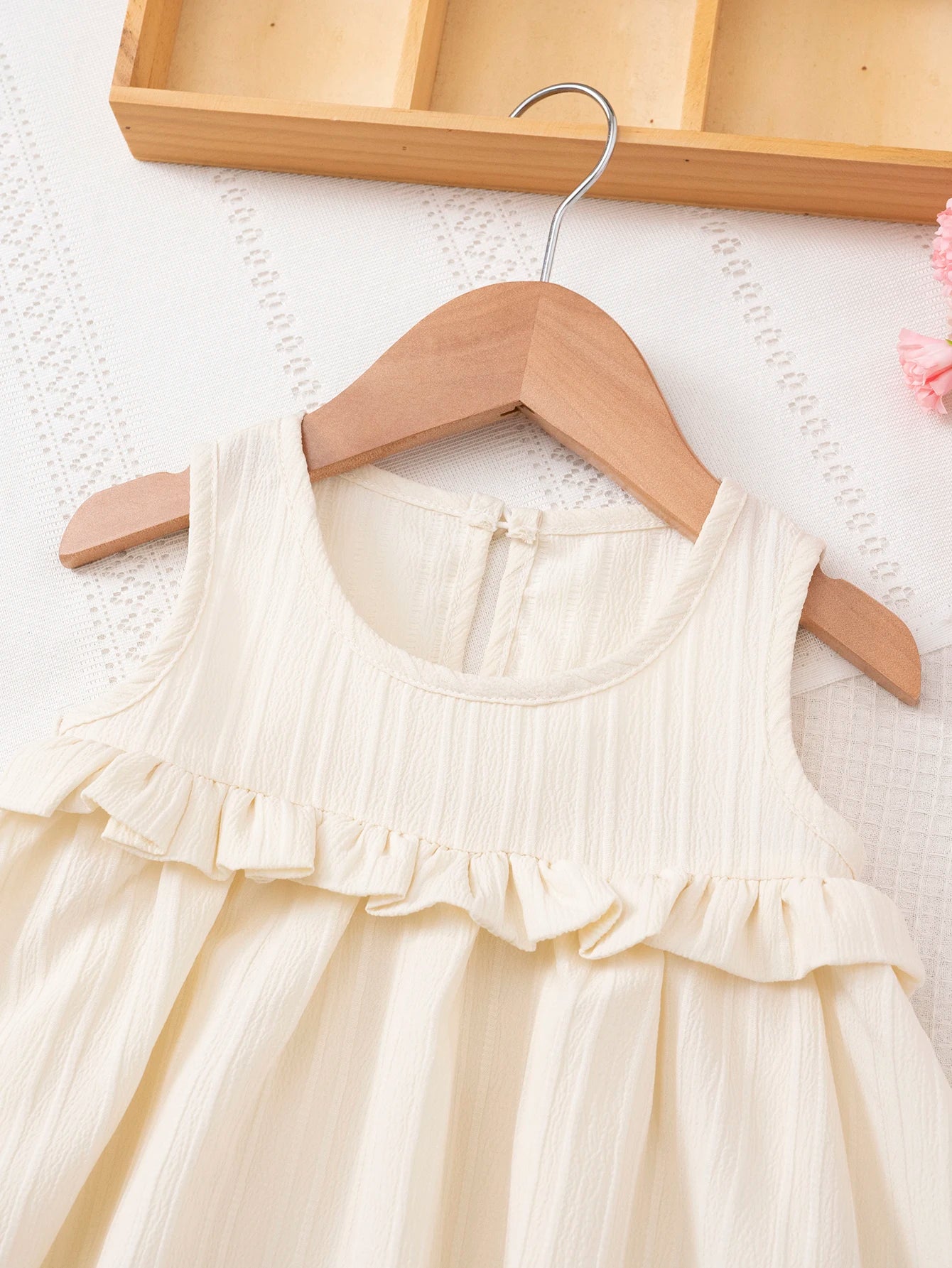 Girls Ruffle Hem Casual Dress