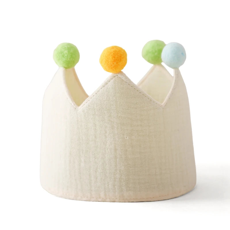 Baby Birthday Crown Hat Set