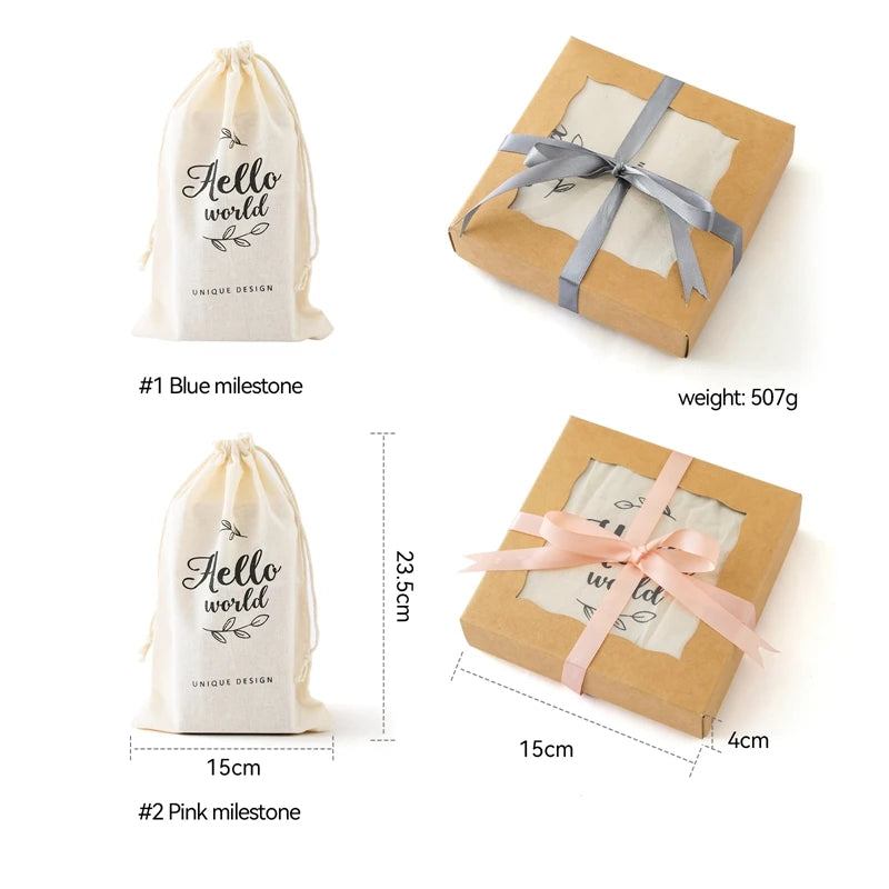 Wooden Baby Milestone Card Set