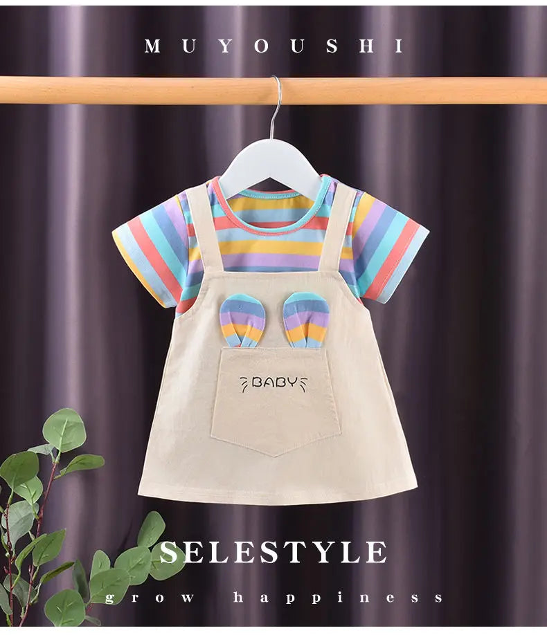 Girls Two-Piece Summer Dress