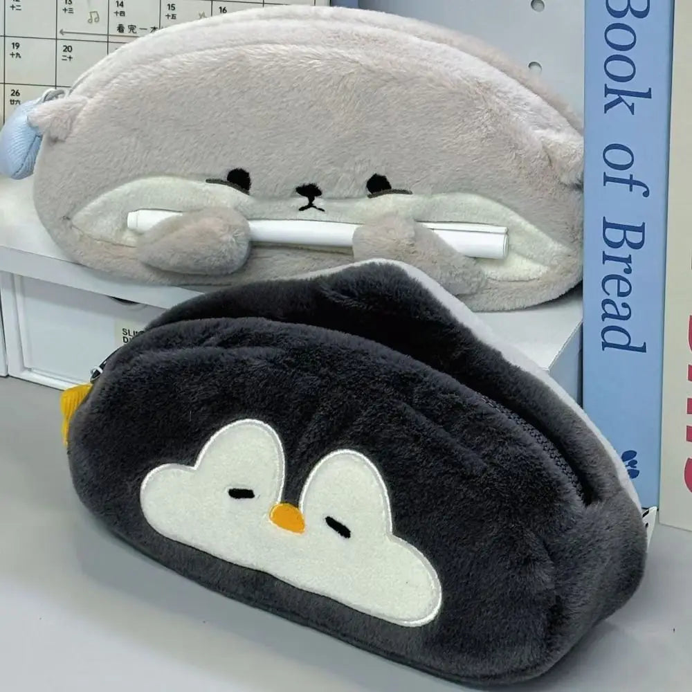 Plush Otter Pen Bag