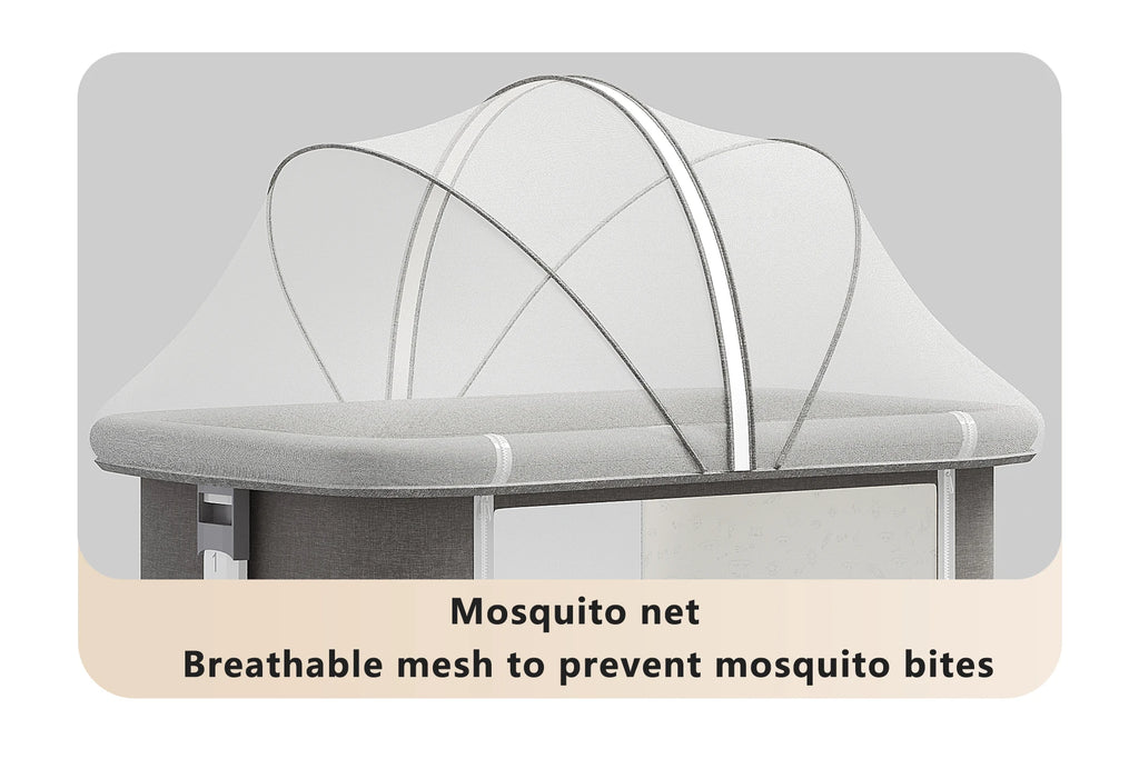 Anti-Mosquito Rocking Baby Crib