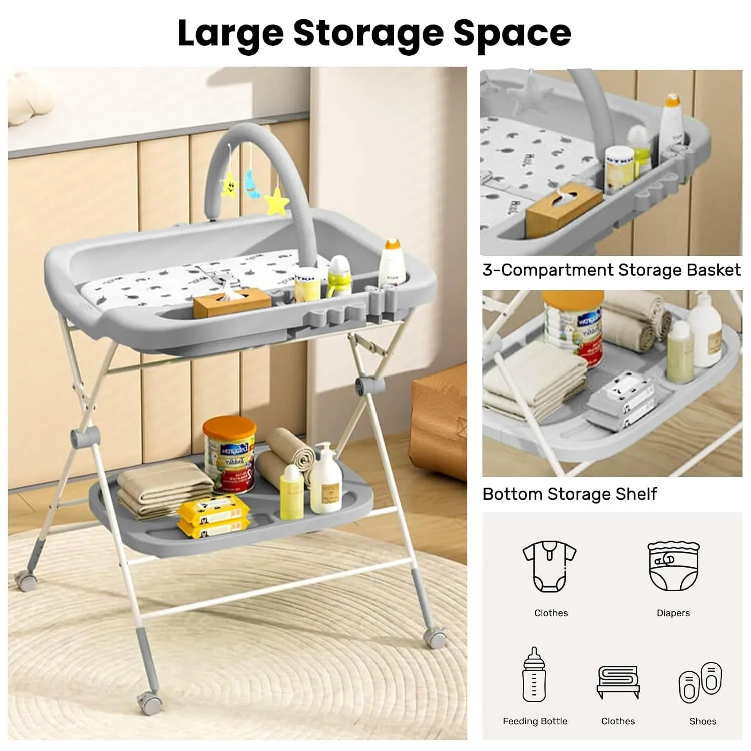 Foldable Baby Changing Table
