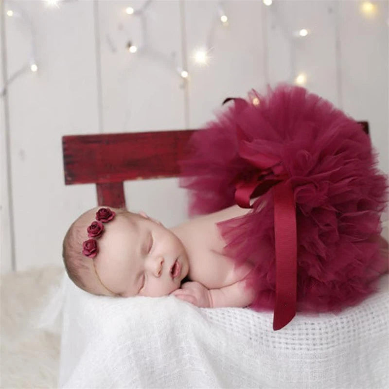 Newborn Girl Puffy Skirt Set
