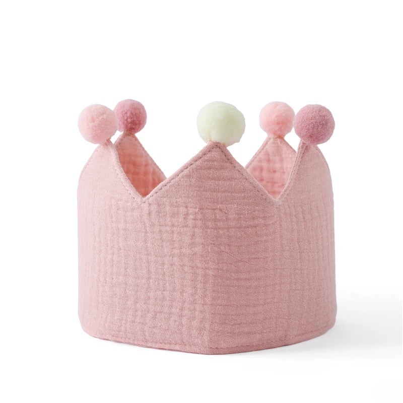 Baby Birthday Crown Hat Set