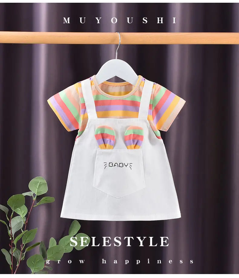 Girls Two-Piece Summer Dress