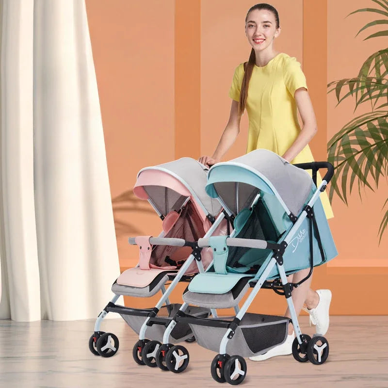 Detachable Twin Baby Stroller