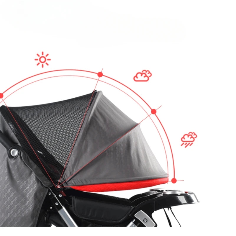 Foldable Twin Baby Stroller