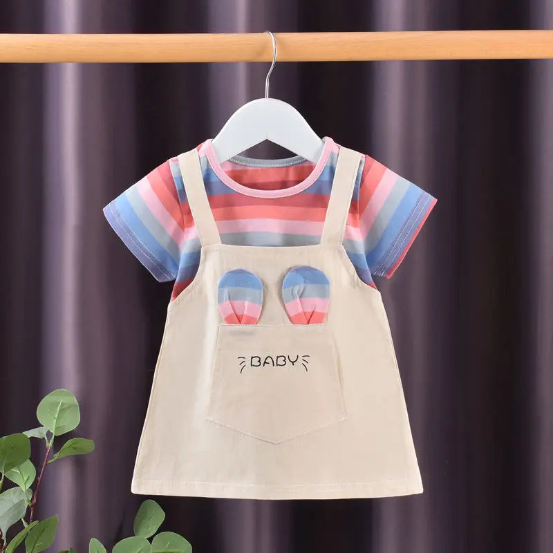 Girls Two-Piece Summer Dress